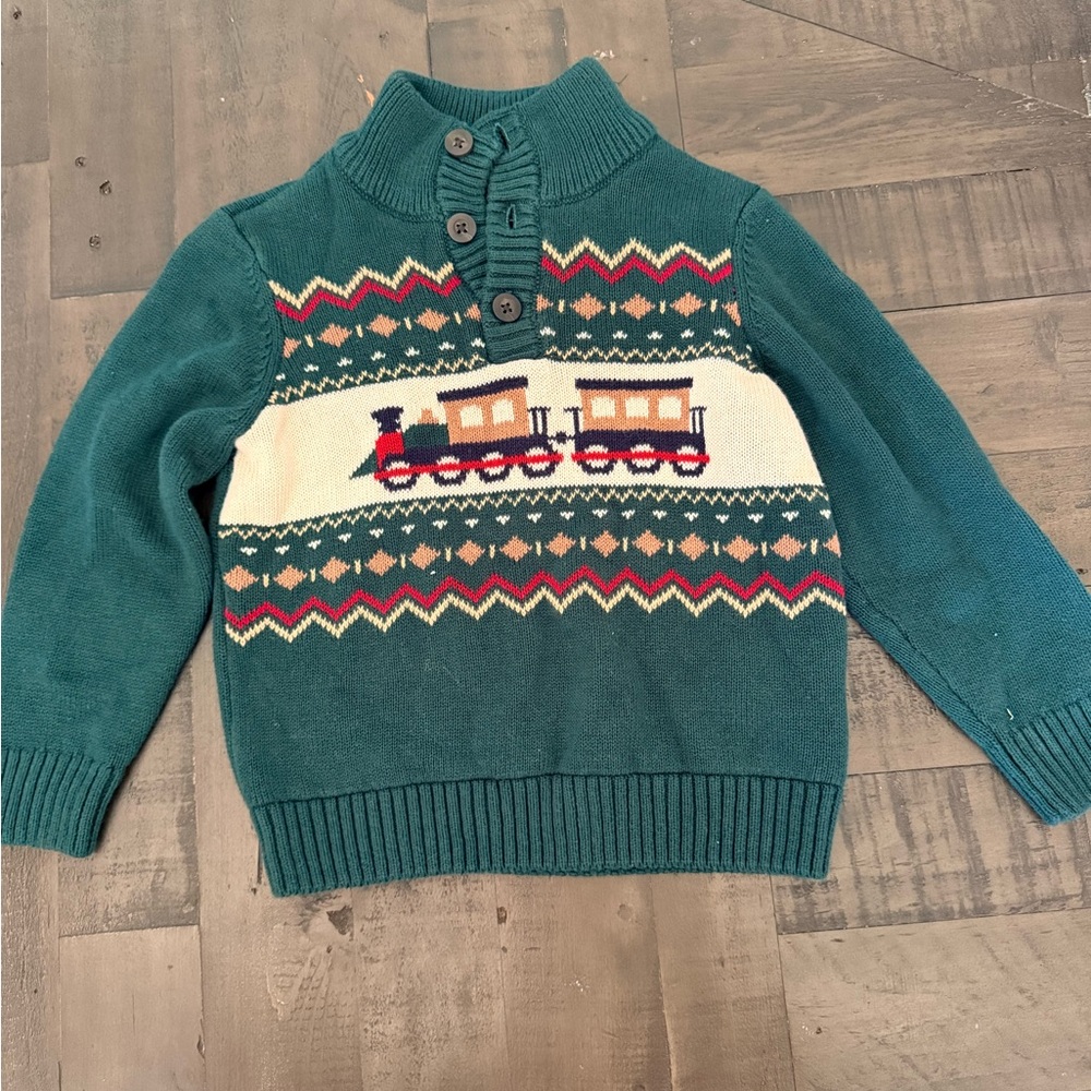 The Children's Place Forest Green Knit Sweater